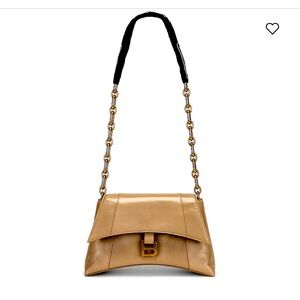 Balanciaga small downtown shoulder bag taupe